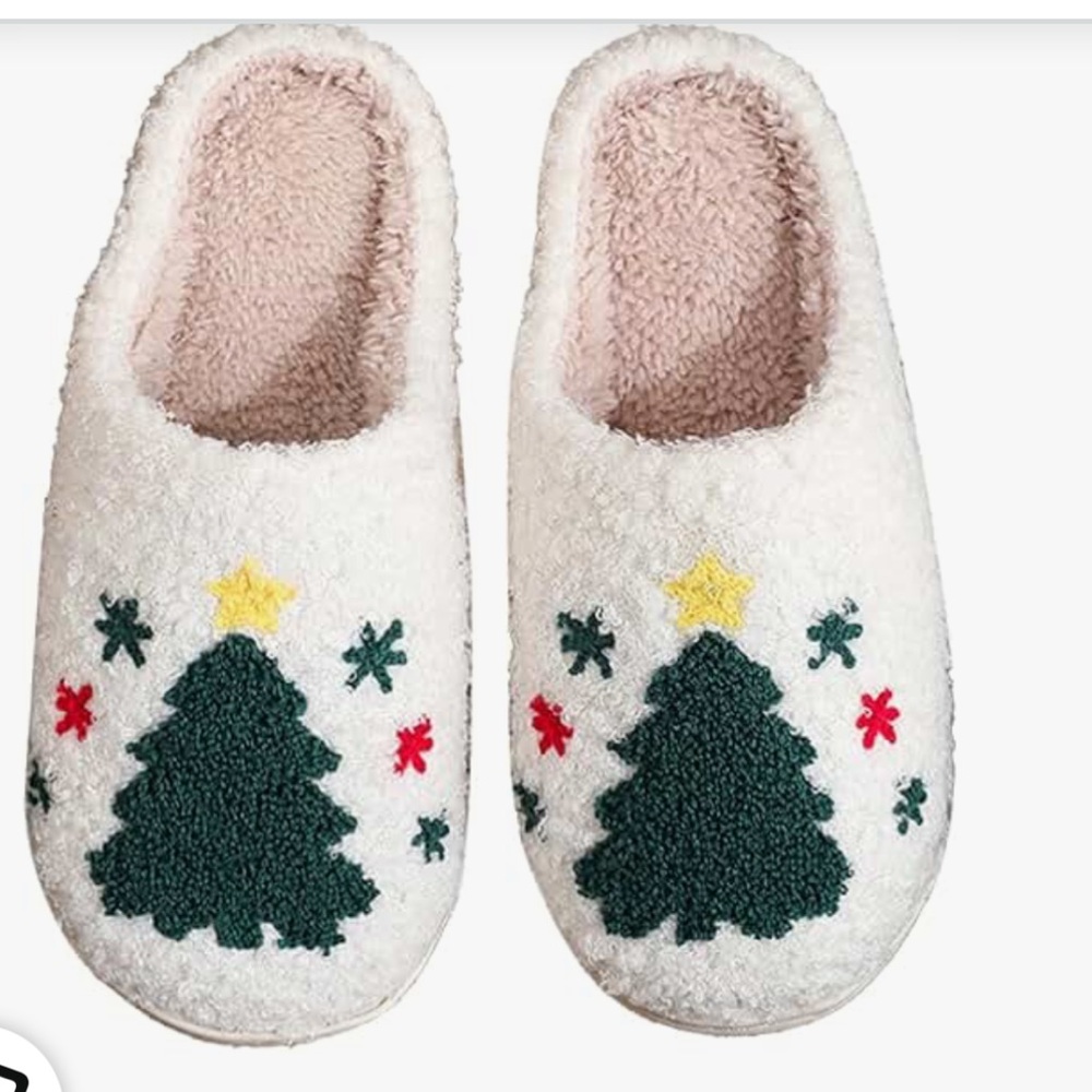 Christmas Tree Slippers